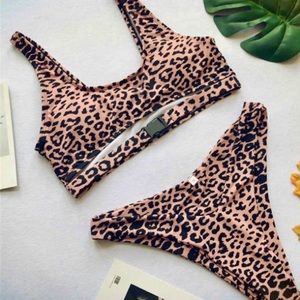 [M] Ella K. Leopard Two Piece Bikini set